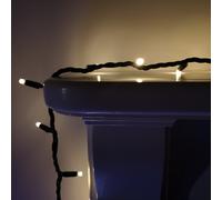 100 LED 8m Premier Christmas Connectable Outdoor Static Lights in Warm White