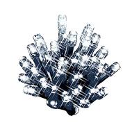 100 LED String Chaser Christmas Lights Flash Festive Tree Window Decoration Xmas (Bright White)