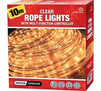 100 Led White Chaser Christmas Snowing Icicle Lights Bright Xmas Tree Indoor Outdoor