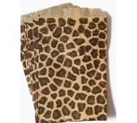 100 Leopard Print Paper Bags 6x9 Inches Flat Merchandise Bags by MyCraftSupplies