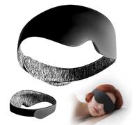 100% Light Blocking 3D Sleep Mask for Side Sleeper, Ultralight Soft Breathable Eye Cover for Travel