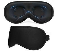 100% Light Blocking Sleep Masks - Zero Pressure Sleeping Eye Mask -3D Ergonomic Design Eye Movement and Eyelash Friendly, Ultra Comfortable Blindfold for Sleeping for Men & Women