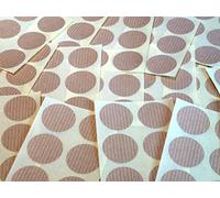 100 Light Brown Round Stickers - Sticky Coloured Self Adhesive Labels for Colour Coding
