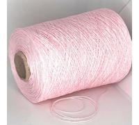 100% Linen Cone Yarn - 1 Sock Fingering Weight (4 Ply) - Yarn for Hand or Machine Knitting, Crochet & DIY Crafts (Baby Pink, 600g/1.32lb - 2580m/2820yds)