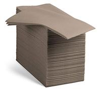 100 Linen-Feel Colored Paper Napkins - Decorative Cloth-Like Beige Dinner Napkins - Soft And Absorbent. For Kitchen, Party, Wedding, Bathroom Or Any Occasion. (Pack of 100)