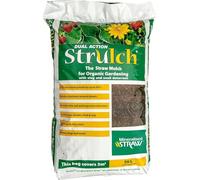 100 Litre Dual Action Strulch Organic Straw Mulch - Comes in 9kg Bag - Perfect Natural Slug and Snail Deterrent, Soil Enricher and Helps Reducing Weed Growth by 95%