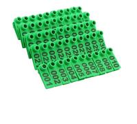 100 Livestock Ear-Number Plastic for Goat, Cattle, Sheep, Pig, Dog, Deer Farm with Number 001-100/101-200/201-300/301-400/401-500, Animal Identification Ear Tags