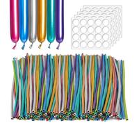 100 Long Balloons, 5 Polka Dot Foil, Twisted & Animal Balloons, DIY Kit