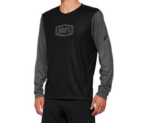 100% Long Sleeve Jersey airmatic Black