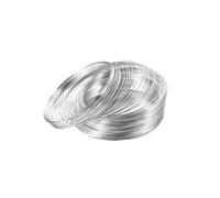 100 Loops/lot 0.6mm Silver Gold Bronze Beading Steel Wire for DIY Jewelry Making Accessories Supplies Bracelets(Silver)