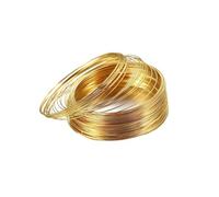 100 Loops/lot 0.6mm Silver Gold Bronze Beading Steel Wire for DIY Jewelry Making Accessories Supplies Bracelets(Gold)