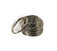 100 Loops/lot 0.6mm Silver Gold Bronze Beading Steel Wire for DIY Jewelry Making Accessories Supplies Bracelets(Antique Bronze)