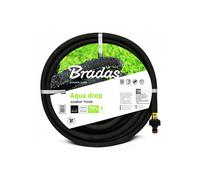 (100 M) GARDEN WATERING SOAKER HOSE AQUA-DROP BLACK