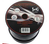100 m Round Speaker Cable 2 x 4 mm² Professional PA Installation Audio Round Cable