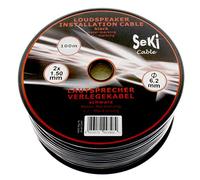 100 m Round Speaker Cable 2x 1.5 mm² Professional PA Installation Audio Round Cable