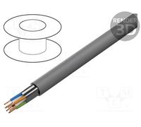 100 m x Goobay - 68706 - Wire, F/UTP, 4x2x26AWG, 5e, stranded, CCA, PVC, grey, 1