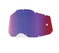 100% RC2/AC2/ST2 Replacement Lens, red/blue mirror