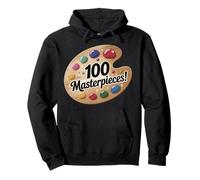 100 Masterpieces! Artistic Palette for Creative Souls Pullover Hoodie