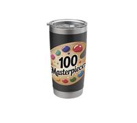 100 Masterpieces! Artistic Palette for Creative Souls Stainless Steel Insulated Tumbler