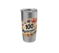 100 Masterpieces! Artistic Palette for Creative Souls Stainless Steel Insulated Tumbler