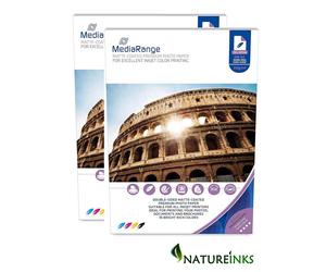 100 Mediarange 250 gsm Matt A4 Double Sided Matte coated DUO PHOTO paper