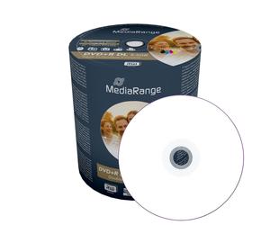 100 MediaRange Dual Layer DVD+R Double DL 8x Printable Blank disc MR471 Hardcore