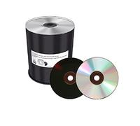 100 MediaRange Silver Non printable Black Bottom diamond dye Blank 700MB 52x CD-R Discs MR285 (Suitable for thermal transfer printing)