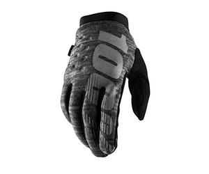 100% Men BRISKER Cold Weather Glove Gloves - Heather Grey, MD