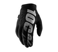 100% Men BRISKER Women's Glove Gloves - Black/Grey, SM