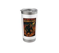 100 Men Enter One Gorilla Leaves Meme Stainless Steel Insulated Tumbler