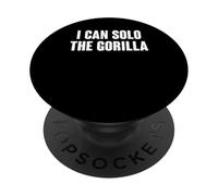 100 Men vs 1 Gorilla Meme I Can Solo the Funny Gym Joke PopSockets Adhesive PopGrip