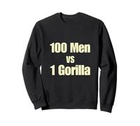 100 Men vs 1 Gorilla Viral Debate Sweatshirt