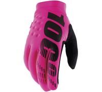 100% Men's Brisker Cold-Weather Gloves L Neon Pink 10016-493-12