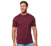 100% Merino Short Sleeve Shirts Men, Henley T-Shirt Mens, Shirt with Pocket | Lightweight, Merino Wool Short Sleeve Tee Soft & Breathable, Odor-Resistant, Moisture-Wicking, for Hiking, Travel, Outdoor