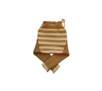 100% Merino Wool Baby Soaker Diaper Cover longies (M, Brown-Beige)