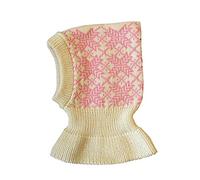100% Merino Wool Balaclava Knitted winter autumn Hat Scarf Baby Children