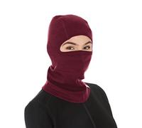 100% Merino Wool Balaclava - Winter Ski Mask - Face Mask - Cold Weather Gear - Burgundy - One Size