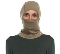 100% Merino Wool Balaclava - Winter Ski Mask - Face Mask - Cold Weather Gear - Tan 499 - One Size