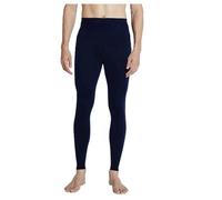 100% Merino Wool Thick Men Women Thermal Underwear Winter Leggings Womens Base Layer Long Johns Mens Heavyweight Tights 100, Men Thin Navy Blue, XXXL