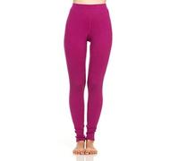 100% Merino Wool Women's Midweight Base Layer Bottoms - Thermal Underwear - No Itch Renewable Fabric - Radiant Violet - Small