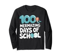 100 Mermazing Days of School Cute Design Long Sleeve T-Shirt