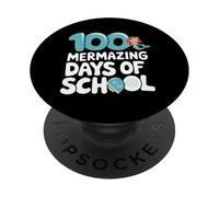 100 Mermazing Days Of School Cute Design PopSockets Adhesive PopGrip