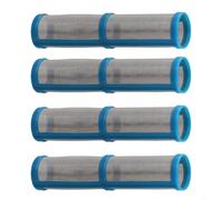 100 Mesh Stainless Steel Airless Paint Sprayer Filter G390, G395, G495, G595 - 4-Piece Blue Tip Filter Set for Electric Spray Pumps