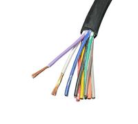 100 meter 15 13 17 18 AWG power cord 2 3 4 5 core 6 7 8 10 12 core PVC sheathed pure copper core control wire(12 cores,17 AWG 1..0mm2)
