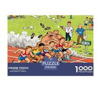 100-meter Dash Wooden Jigsaw Puzzle Waterproof 1000 Piece Puzzles for Adults Gifts Fun Challenging Games