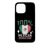100% Mexican Drama King Funny Mexico Roots Flag Heart Case for iPhone 13 Pro Max