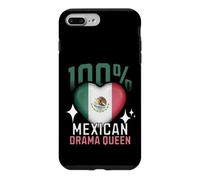 100% Mexican Drama Queen Funny Mexico Roots Flag Heart Case for iPhone 7 Plus/8 Plus
