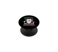 100% Mexican Drama Queen Funny Mexico Roots Flag Heart PopSockets Adhesive PopGrip