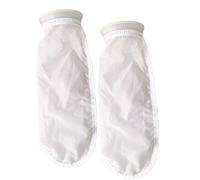 100 Micron Nylon Mesh Filter Socks 4 Inch Ring - by 15 Inch Long - Aquarium Water Filter Bags - 2 Pack (100 Micron - 4 x 15 inch)