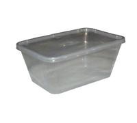 50 Microwave Freezer Safe Plastic Lunch Boxes Food Containers & Lids 750ml Order before 12 noon for same day dispatch weekdays only